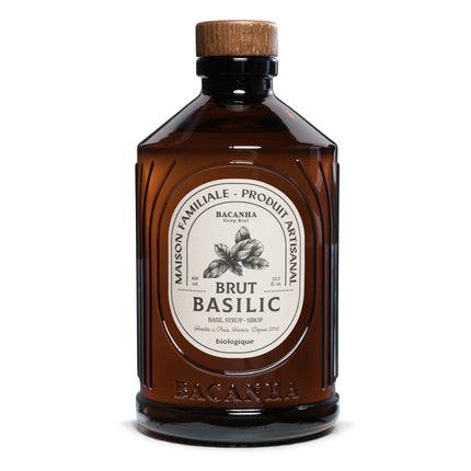 Sirop de Basilic Brut - Biologique - 400ml - Alba Caffè