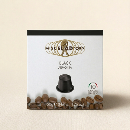 Miscela D'Oro Black Armonia - capsules compatibles Nespresso® - Alba Caffè