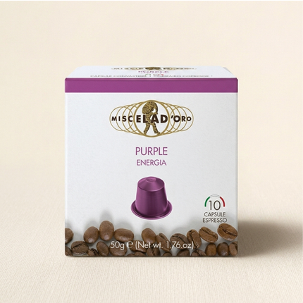 Miscela D'Oro Purple Energia - capsules compatibles Nespresso® - Alba Caffè