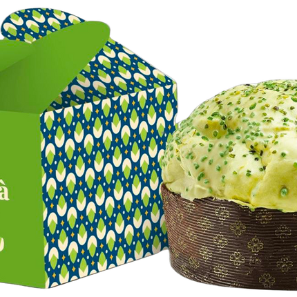 Panettone artisanal à la crème de pistache de Bronte (AOP) - Alba Caffè