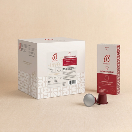 Caffè Barbera 4ème Génération - 10/100 capsules compatibles Nespresso® - Alba Caffè