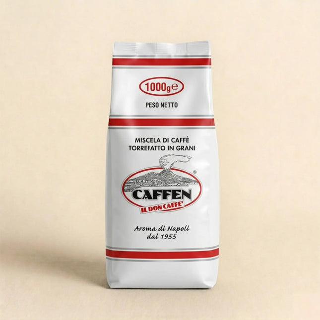 Caffen Espresso White Bar Vesuvio - 1kg de café en grain 70% Arabica - Alba Caffè