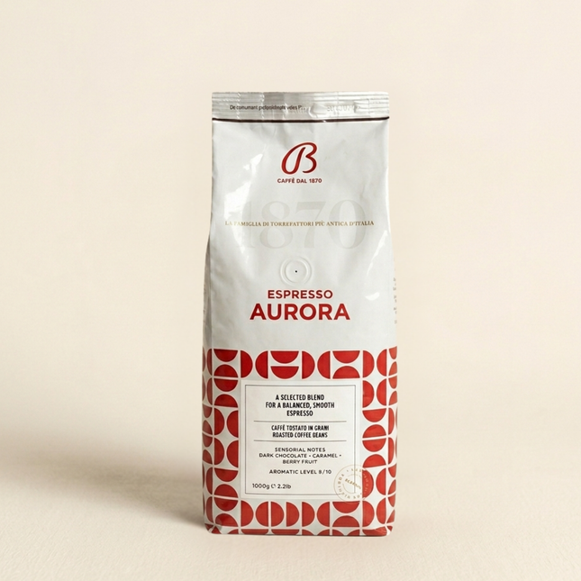 Caffè Barbera Espresso Aurora - 1kg de café en grain - Alba Caffè