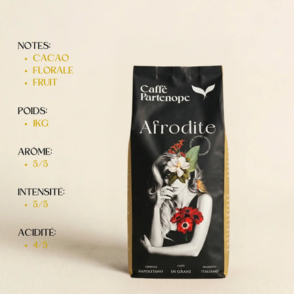 Caffè Partenope Afrodite - 1kg de café en grain - Alba Caffè