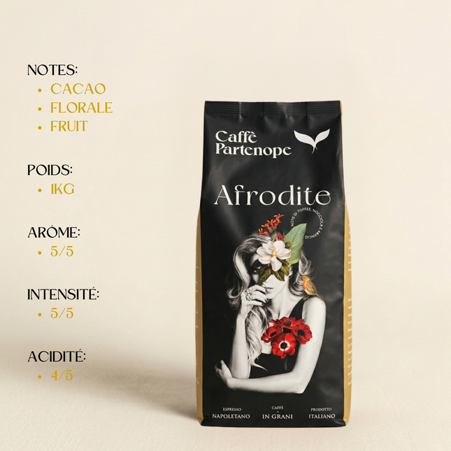 Caffè Partenope Afrodite - 1kg de café en grain - Alba Caffè