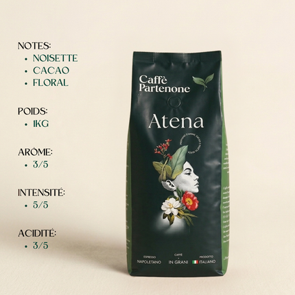 Caffè Partenope Atena - 1kg de café en grain - Alba Caffè