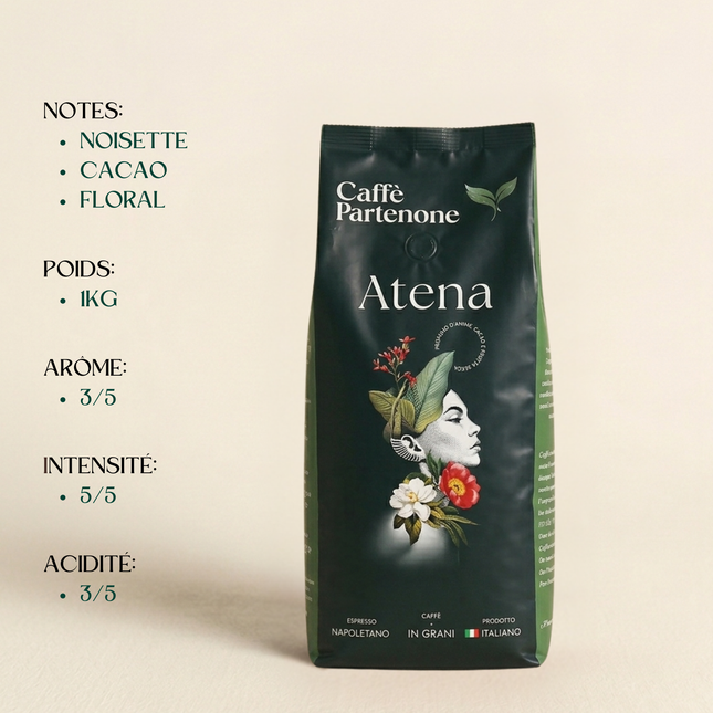 Caffè Partenope Atena - 1kg de café en grain - Alba Caffè