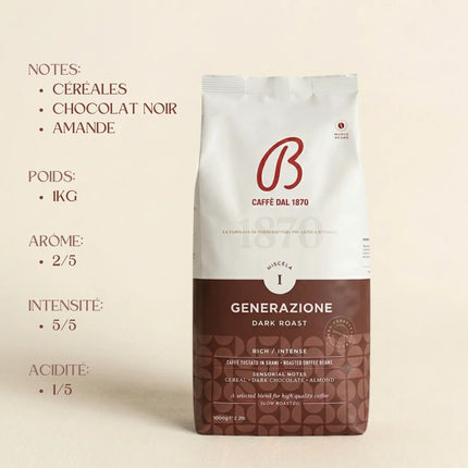 Caffè Barbera 1ère Génération - 1kg de café en grain - Alba Caffè