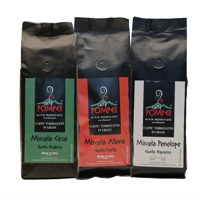 Pack Caffè Pompeii - Lot de 3 - Alba Caffè