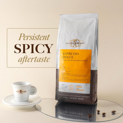 Miscela D'Oro Espresso Dolce - 1kg de café en grain - Alba Caffè