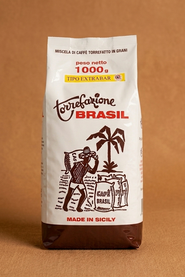 Caffe brasil en grain Miscela Extrabar - 1kg de café en grain