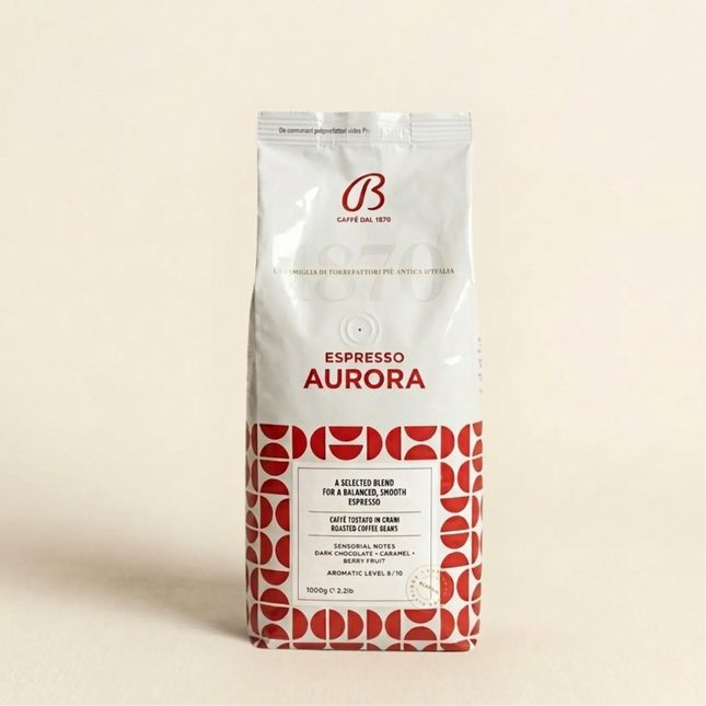 Caffè Barbera Espresso Aurora - 1kg de café en grain - Alba Caffè