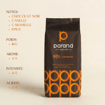 Parana Caffè Cremoso - 1kg de café en grain - Alba Caffè