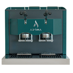 Aroma Compact Coffee Only verte - machine professionnelle 2 groupes