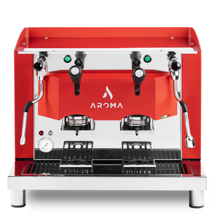 Aroma La Doppia rouge - machine à café professionnelle 2 groupes