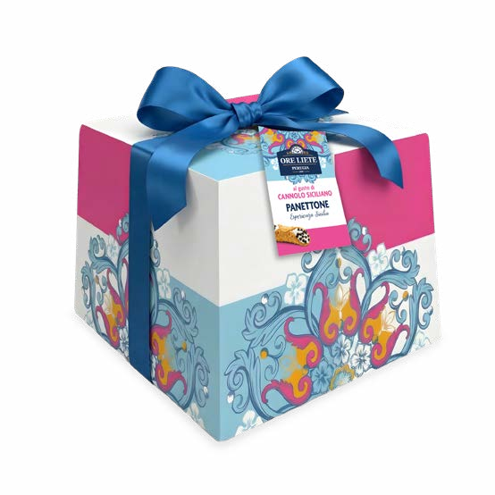 Panettone Cannolo Sicilien Ore Liete 500 g - Alba Caffè