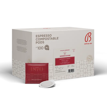 Caffè Barbera 4ème Génération - 100 dosettes de café ESE