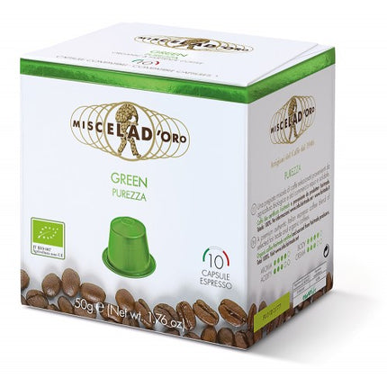 Miscela D'Oro Green Purezza Bio - capsules compatibles Nespresso® - Alba Caffè