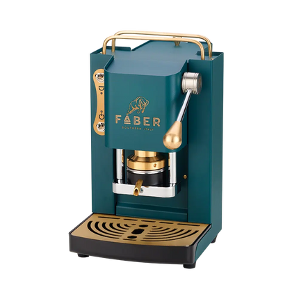 Faber Mini Deluxe - Vert Britannique - Machine Dosette ESE - Alba Caffè
