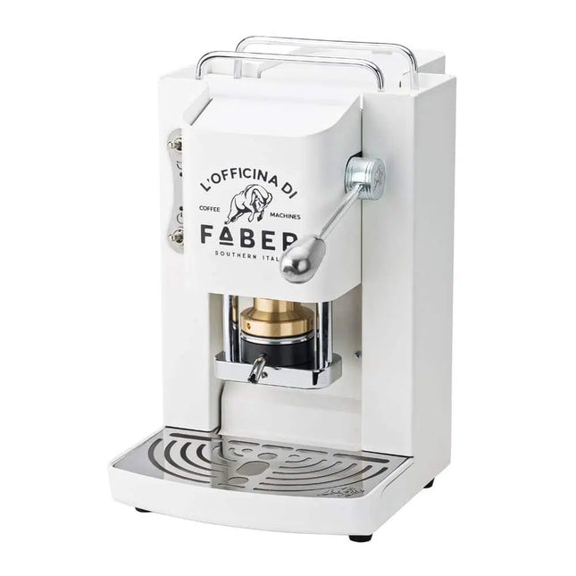 ALBA CAFFÈ | Faber Pro Deluxe Blanc - Chrome