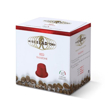 Miscela D'Oro Red  - capsules compatibles Nespresso® - Alba Caffè